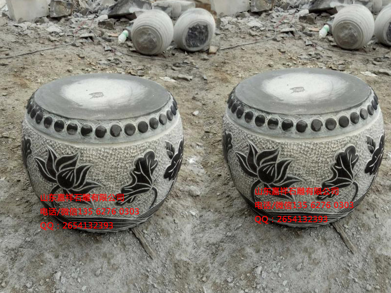 點(diǎn)擊查看詳細(xì)信息<br>標(biāo)題：青石柱頂石圖片_古建筑柱墩雕刻